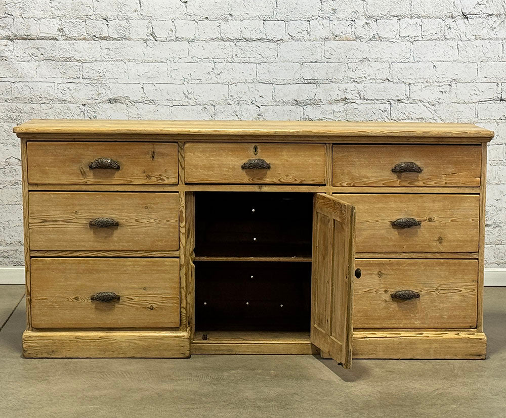 Georgian English Pine Dresser Base