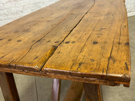 Antique Pine Catalan Table