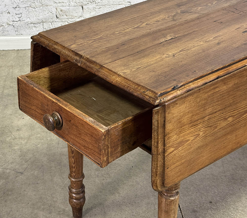 Antique Welsh Dropleaf Table with Drawer c.1880