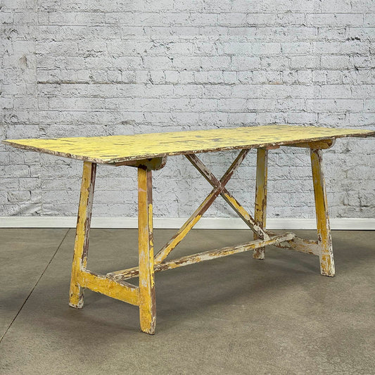 Antique Painted Catalan Pasting Table c.1850
