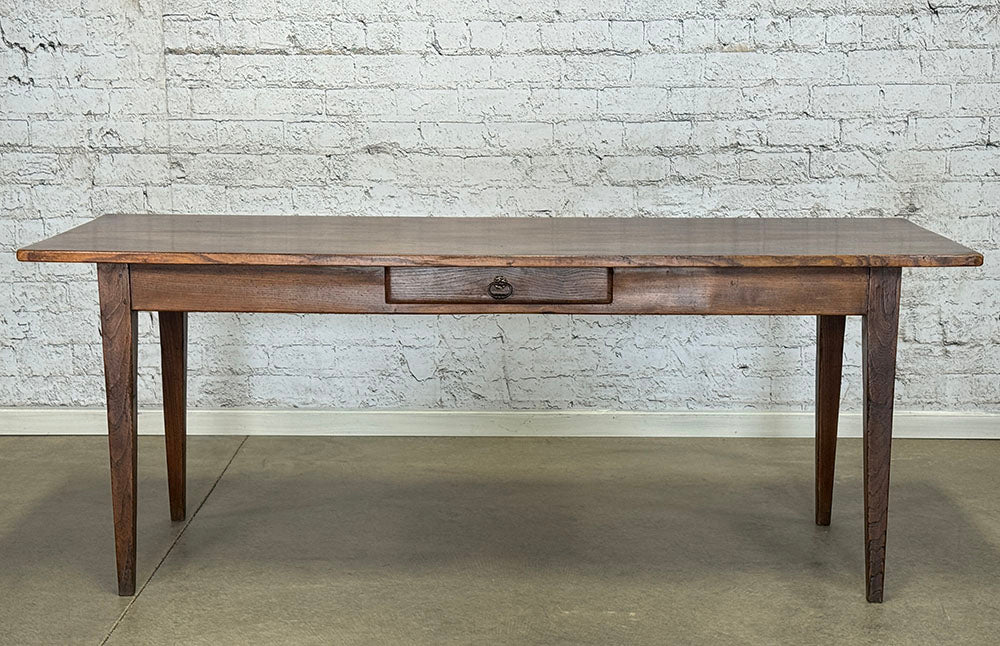 Antique French Fruitwood Farmhouse Table