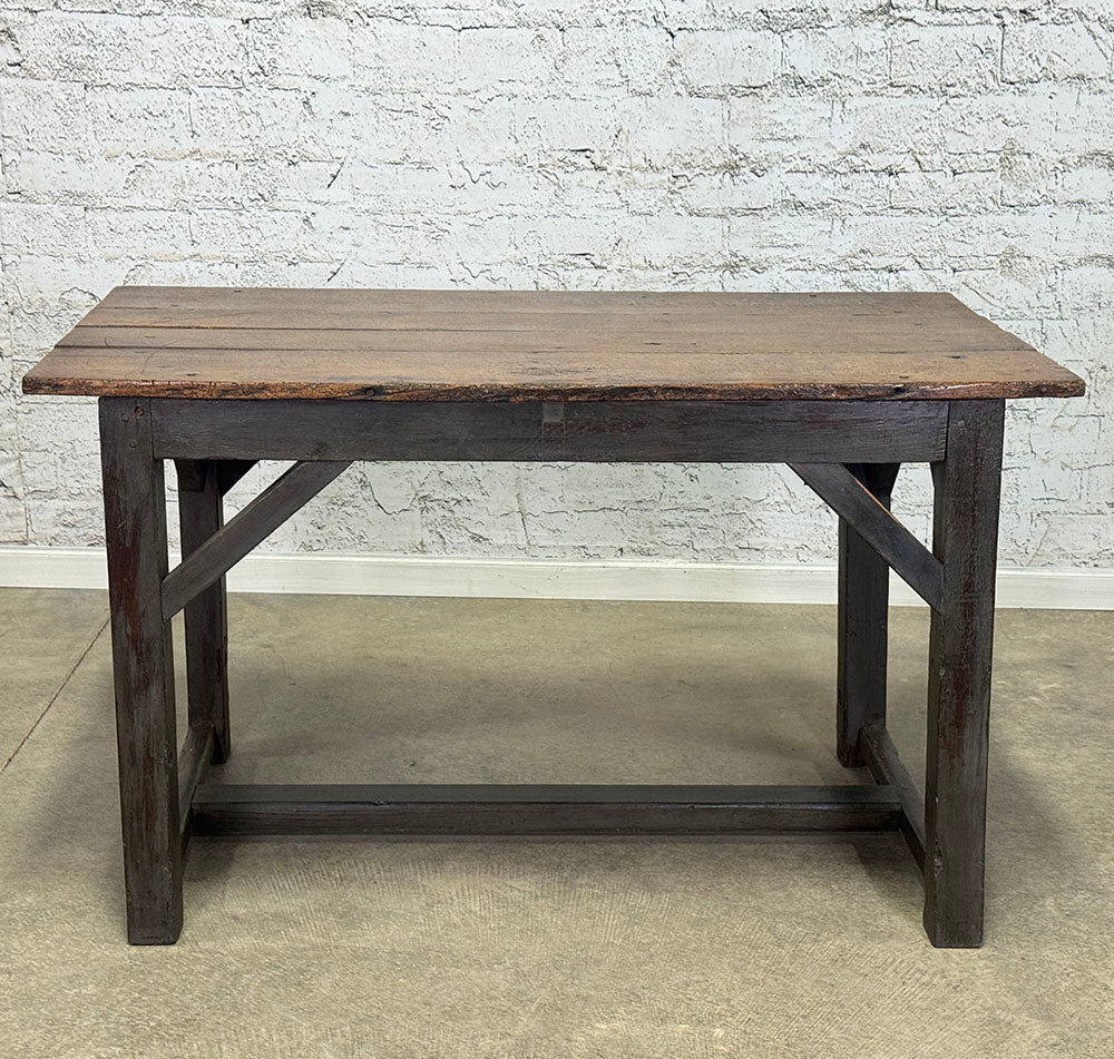 Antique Oak Painted Base Table