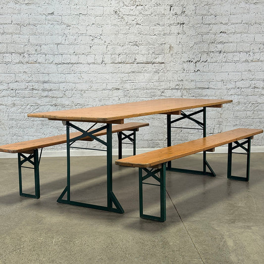 Vintage Beer Garden Table Wide