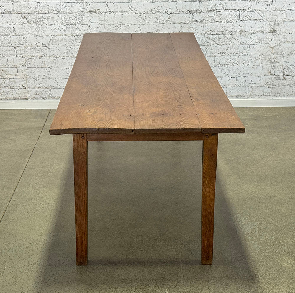 Antique French Elm Farmhouse Table