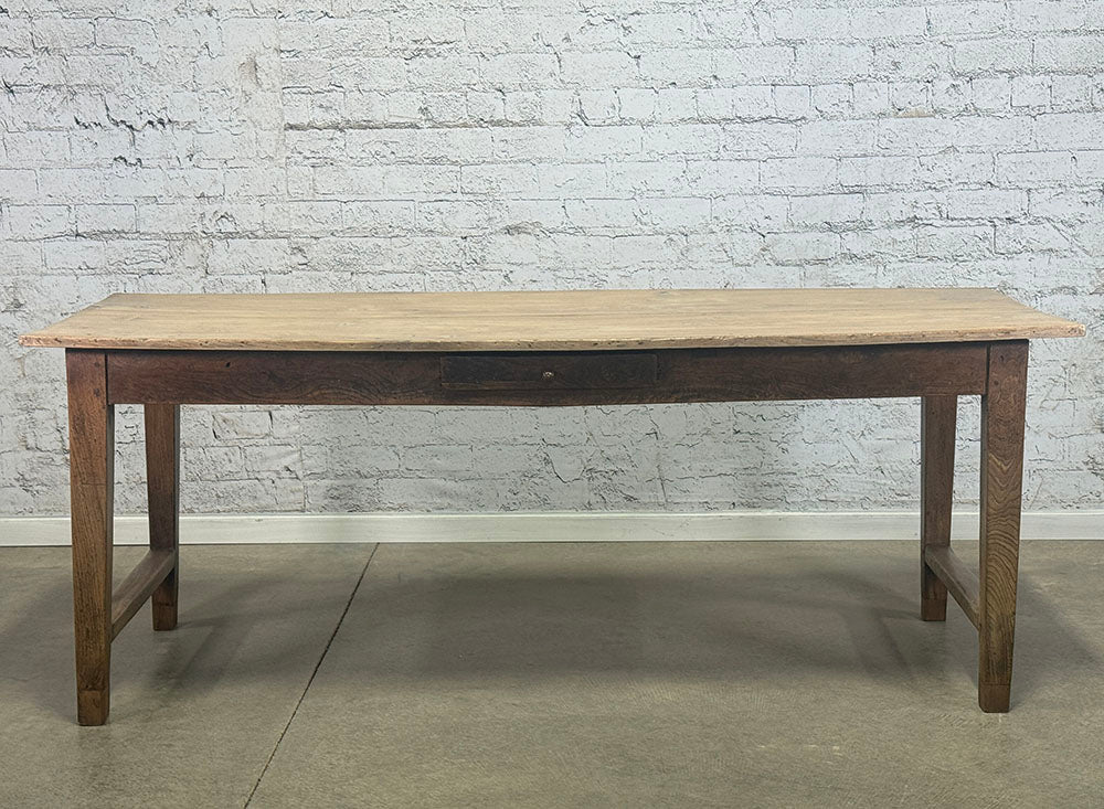 Antique Two Plank Elm top Table