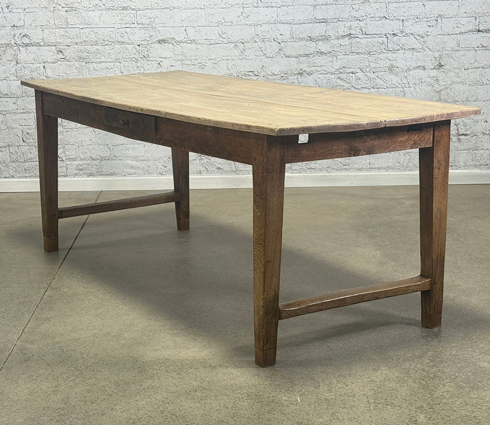 Antique Two Plank Elm top Table