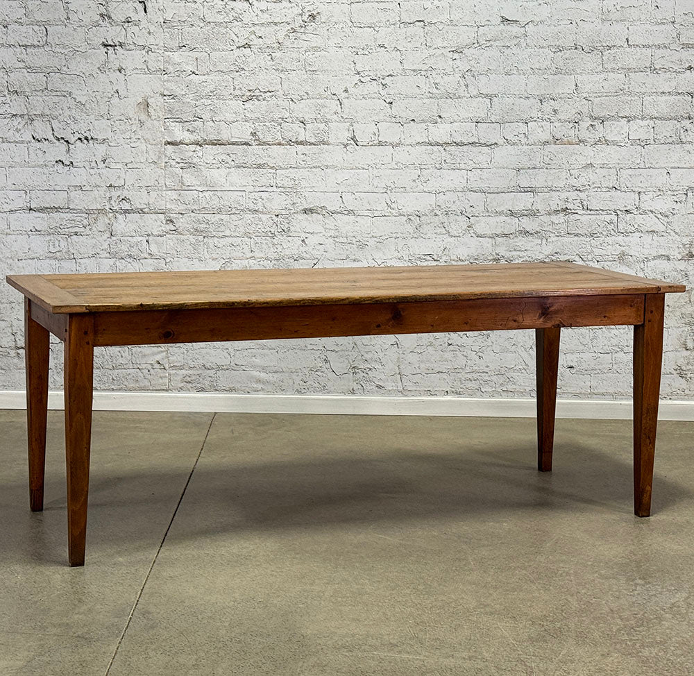 Antique French Pine & Beech Farmhouse Table