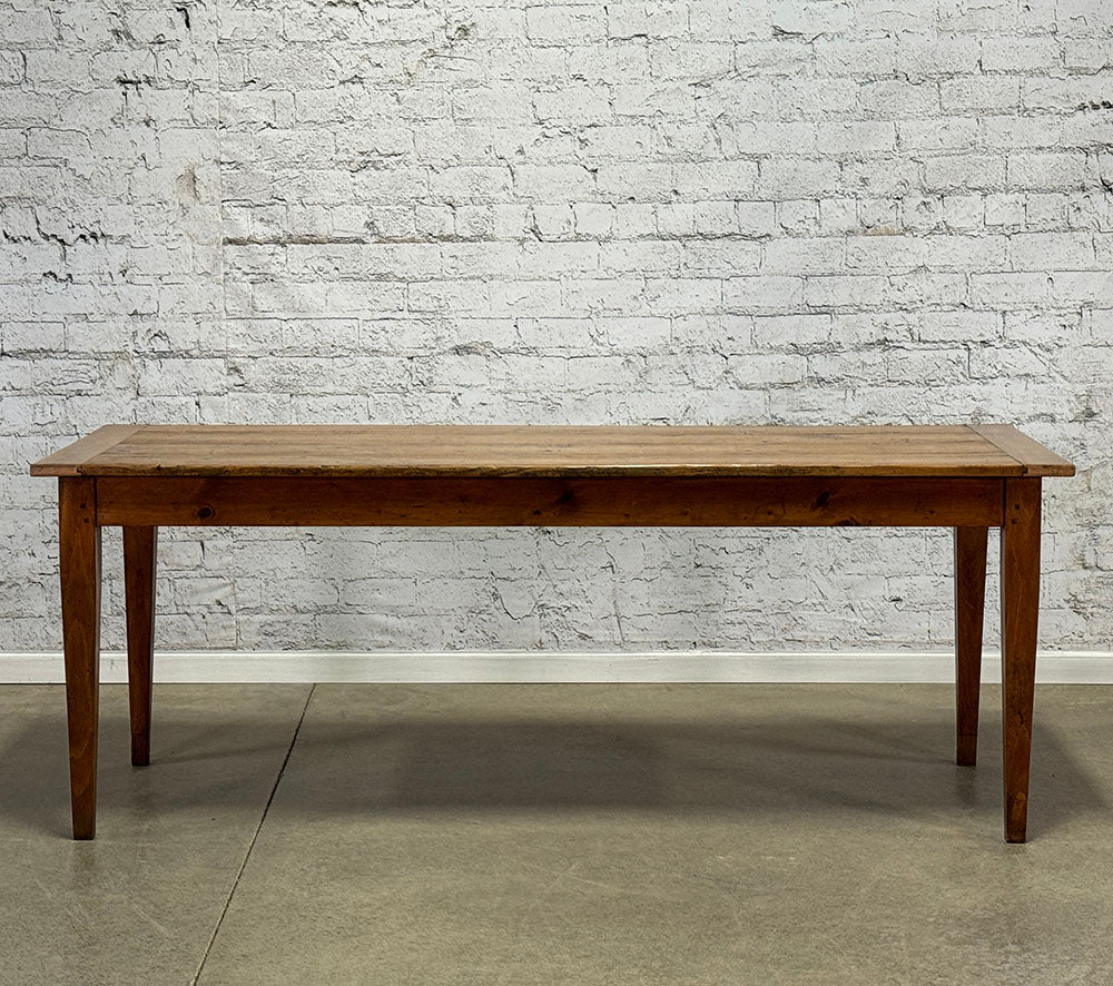 Antique French Pine & Beech Farmhouse Table
