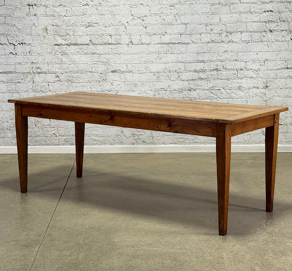 Antique French Pine & Beech Farmhouse Table