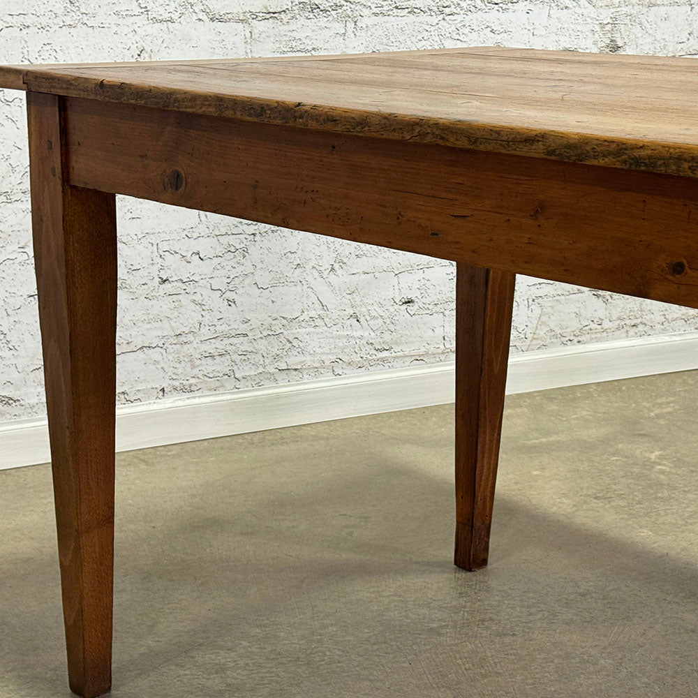 Antique French Pine & Beech Farmhouse Table