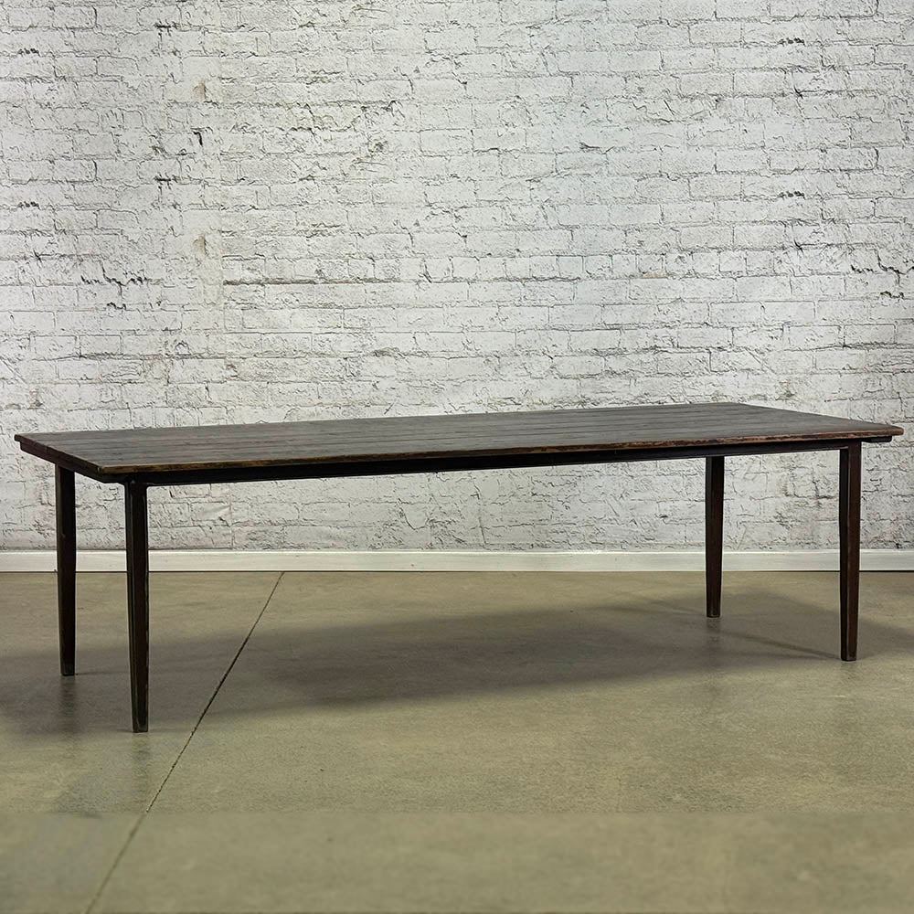 Rustic Pine Table Top with Custom Made Steel Base