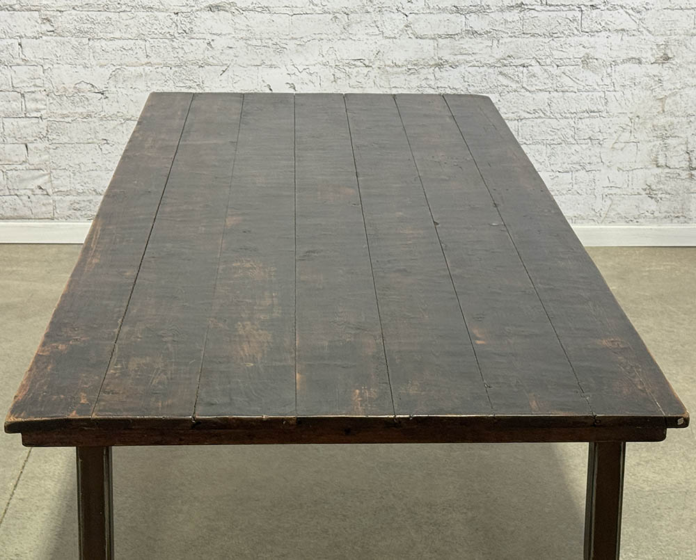 Rustic Pine Table Top with Custom Made Steel Base