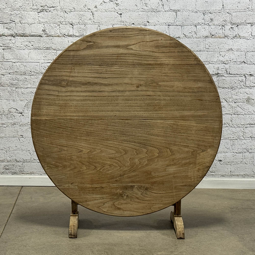 Antique French Bleached Oak Vineyard Table