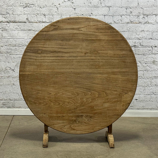 Antique French Bleached Oak Vineyard Table
