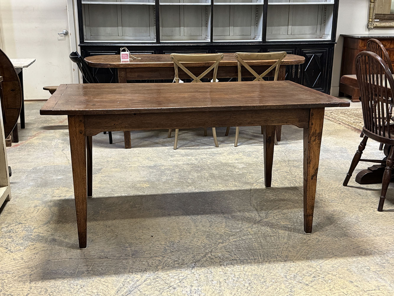 Antique French Farmhouse Two-Plank Table