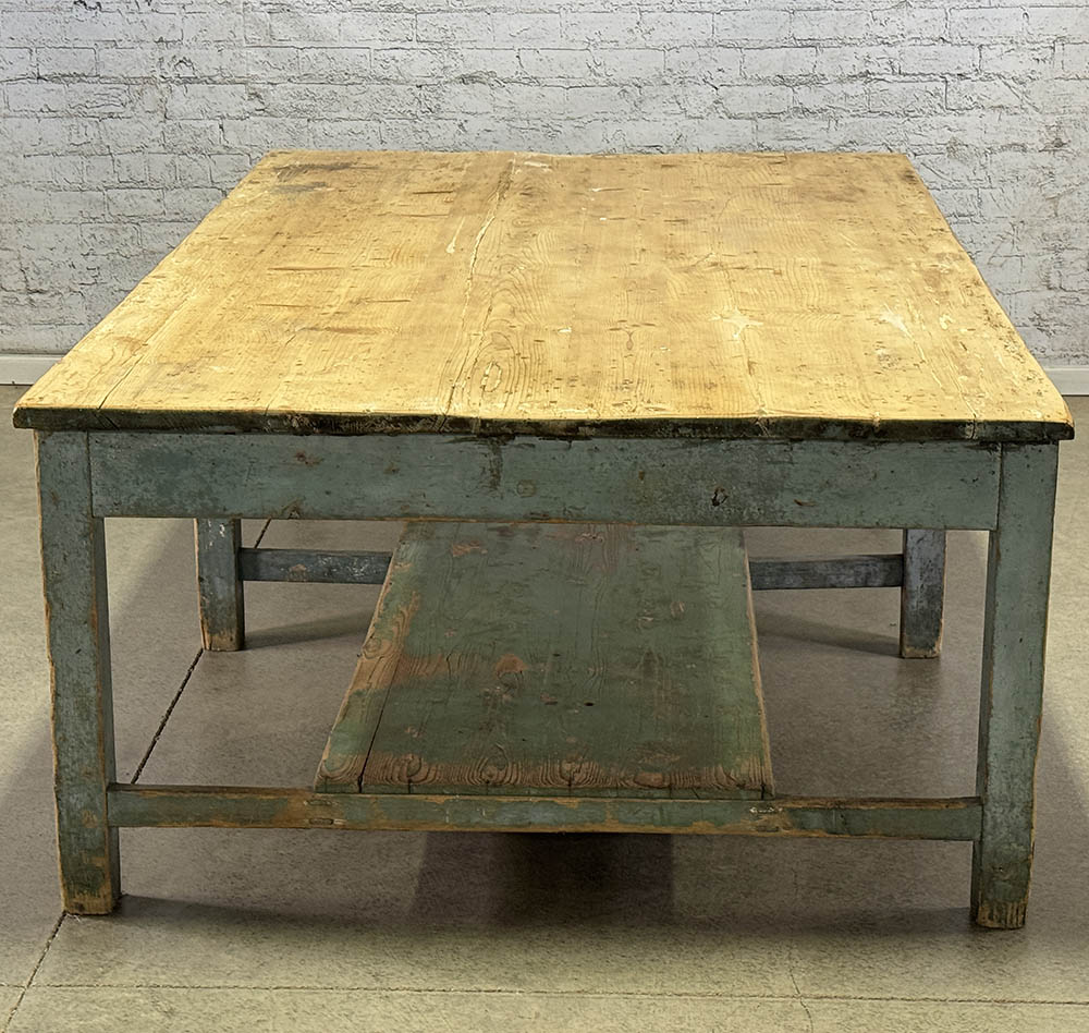 Large Scale Rustic Pine Table Original Paint