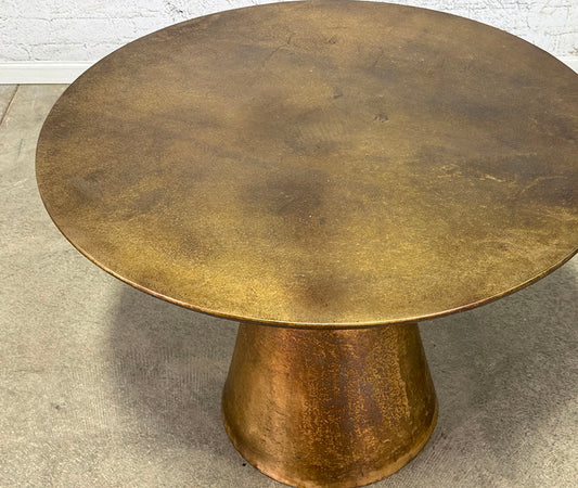 Cast Aluminum in Brass Antique Finish 40" Round Table
