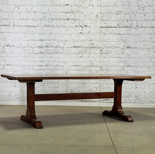 Cherry Trestle Base Extension Table, 90”L