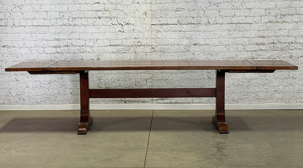 Cherry Trestle Base Extension Table, 90”L