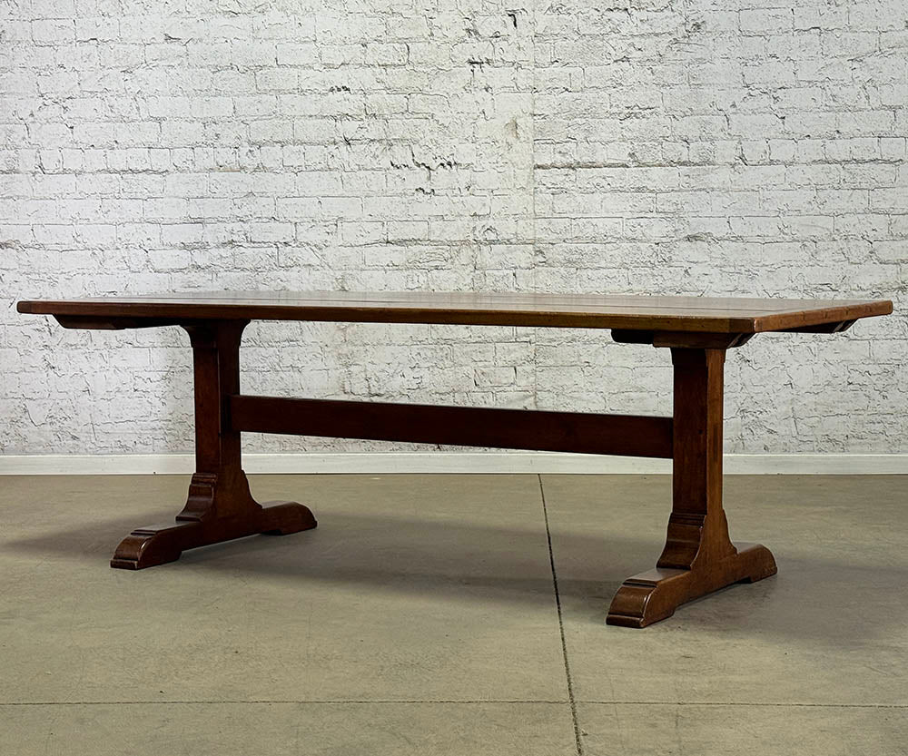 Cherry Trestle Base Extension Table, 90”L