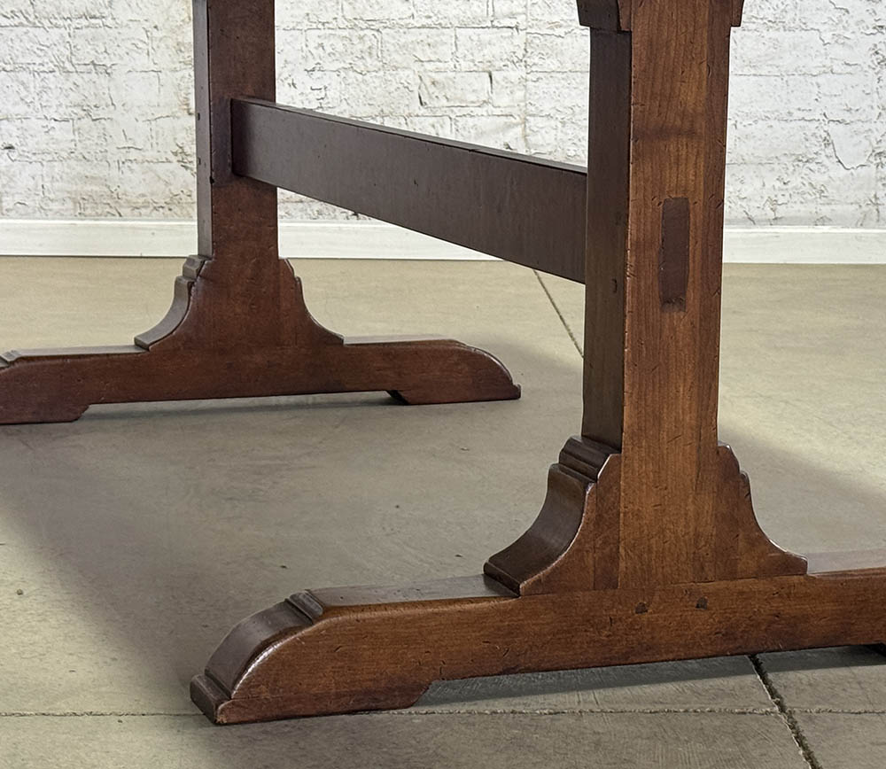 Cherry Trestle Base Extension Table, 90”L