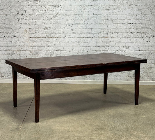 Handcrafted Oak French Farmhouse Drawleaf Table