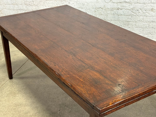 Handcrafted Oak French Farmhouse Drawleaf Table