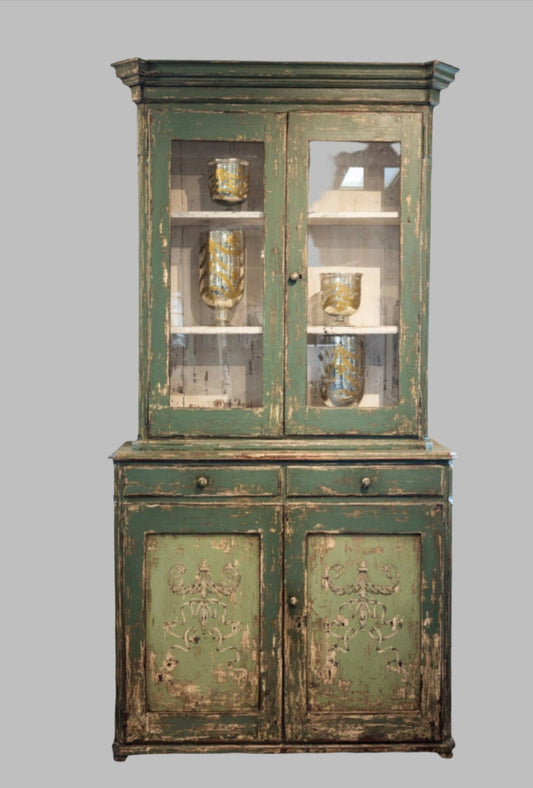 Antique Painted French Cupboard