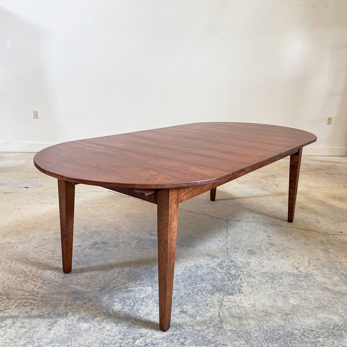 Handcrafted Cherry D-End Extension Table
