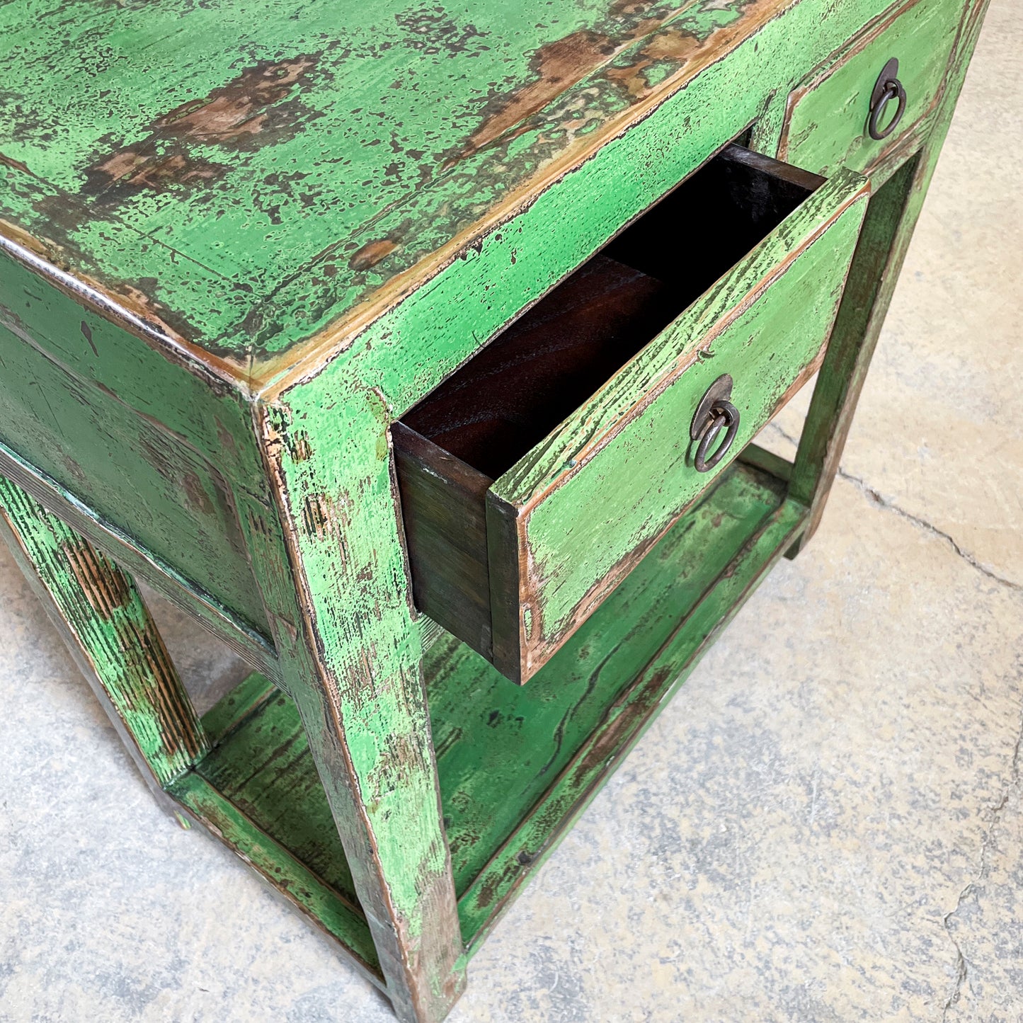 Green Asian Console Table