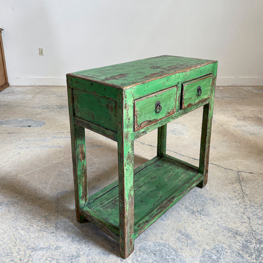 Green Asian Console Table