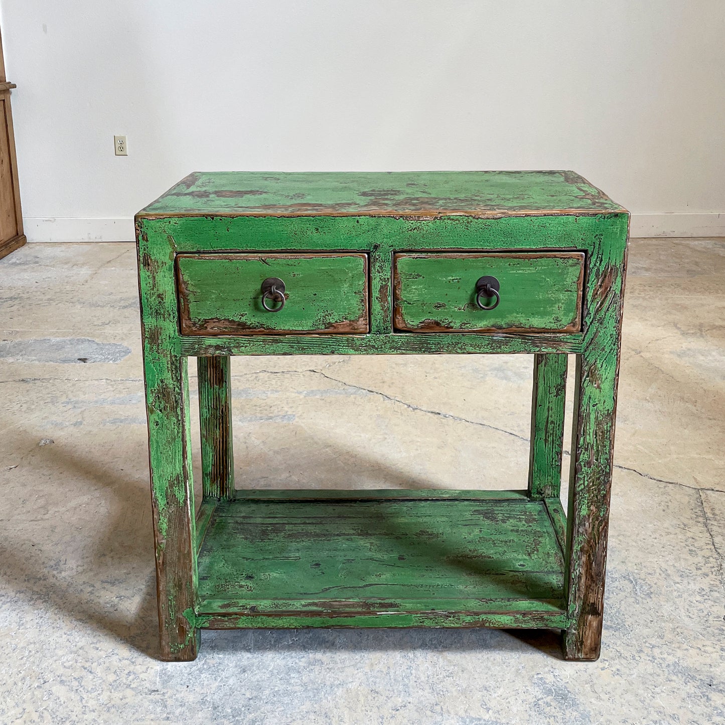 Green Asian Console Table