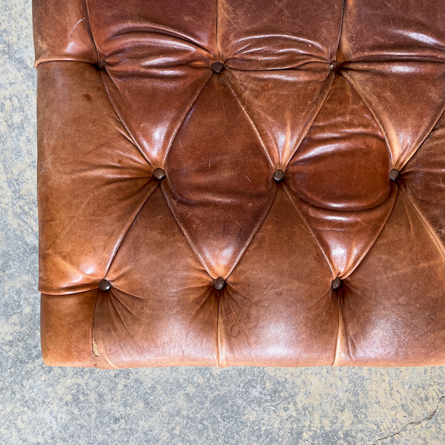Leather Tufted Coffee Table