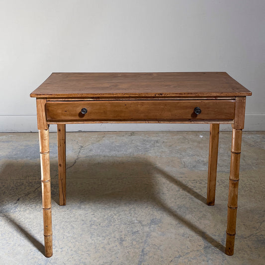 Faux Bamboo Side Table