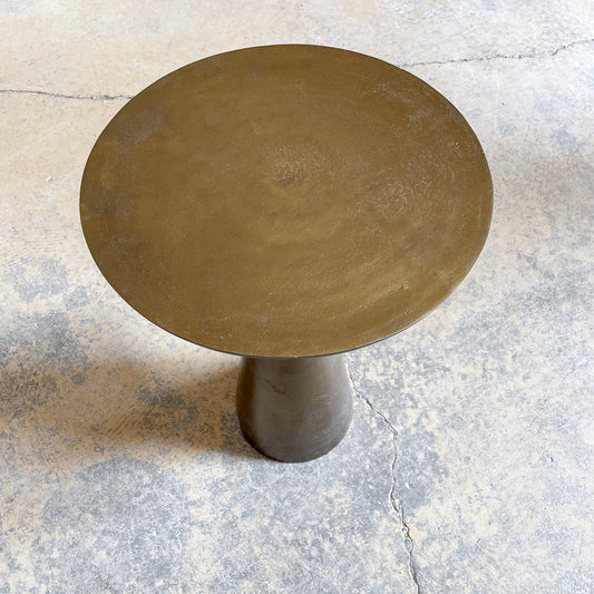 Faux Brass Side Table