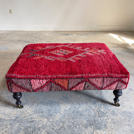 Antique Rug Cocktail Ottoman