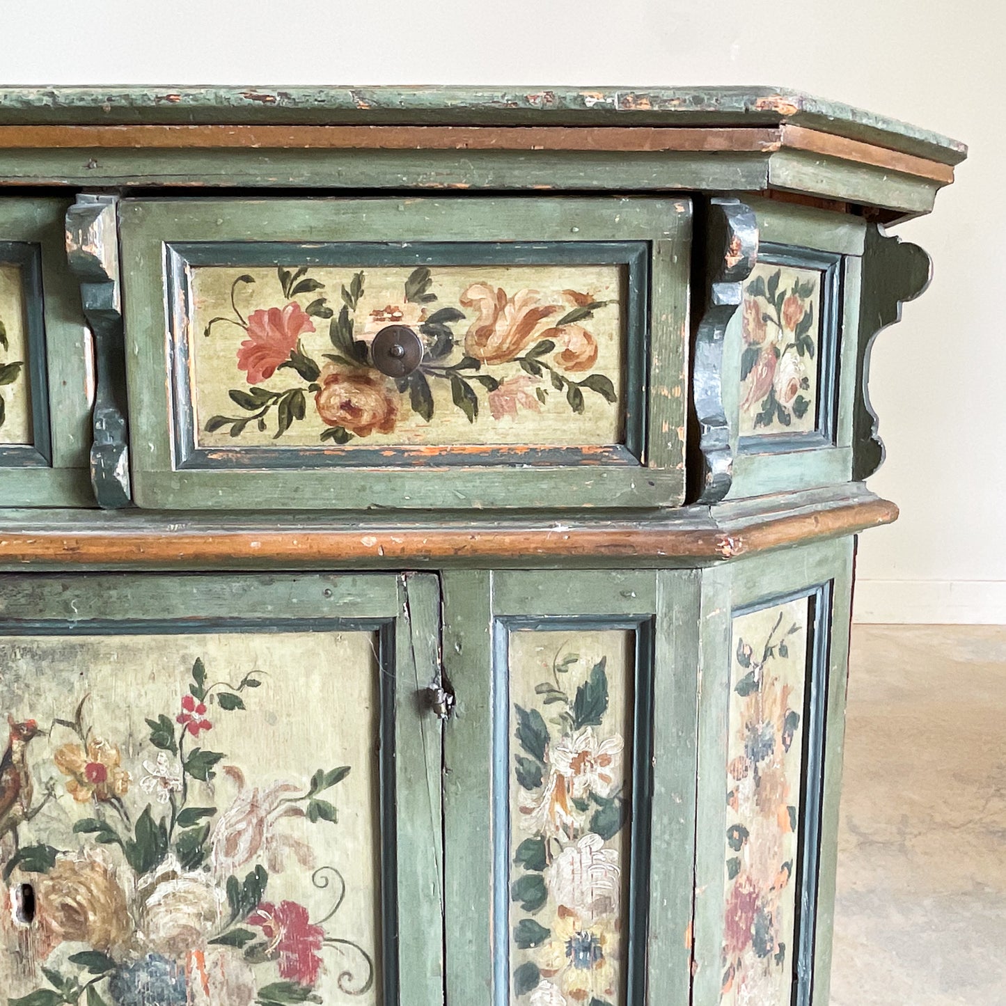 Antique Painted Italian Country Buffet