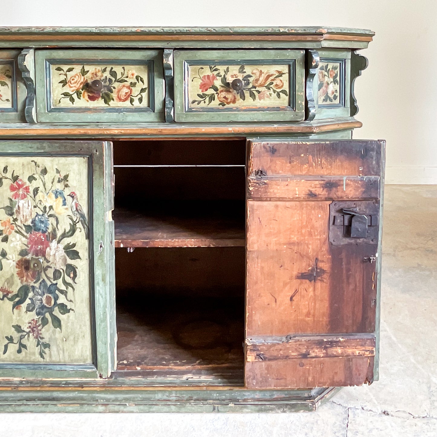 Antique Painted Italian Country Buffet