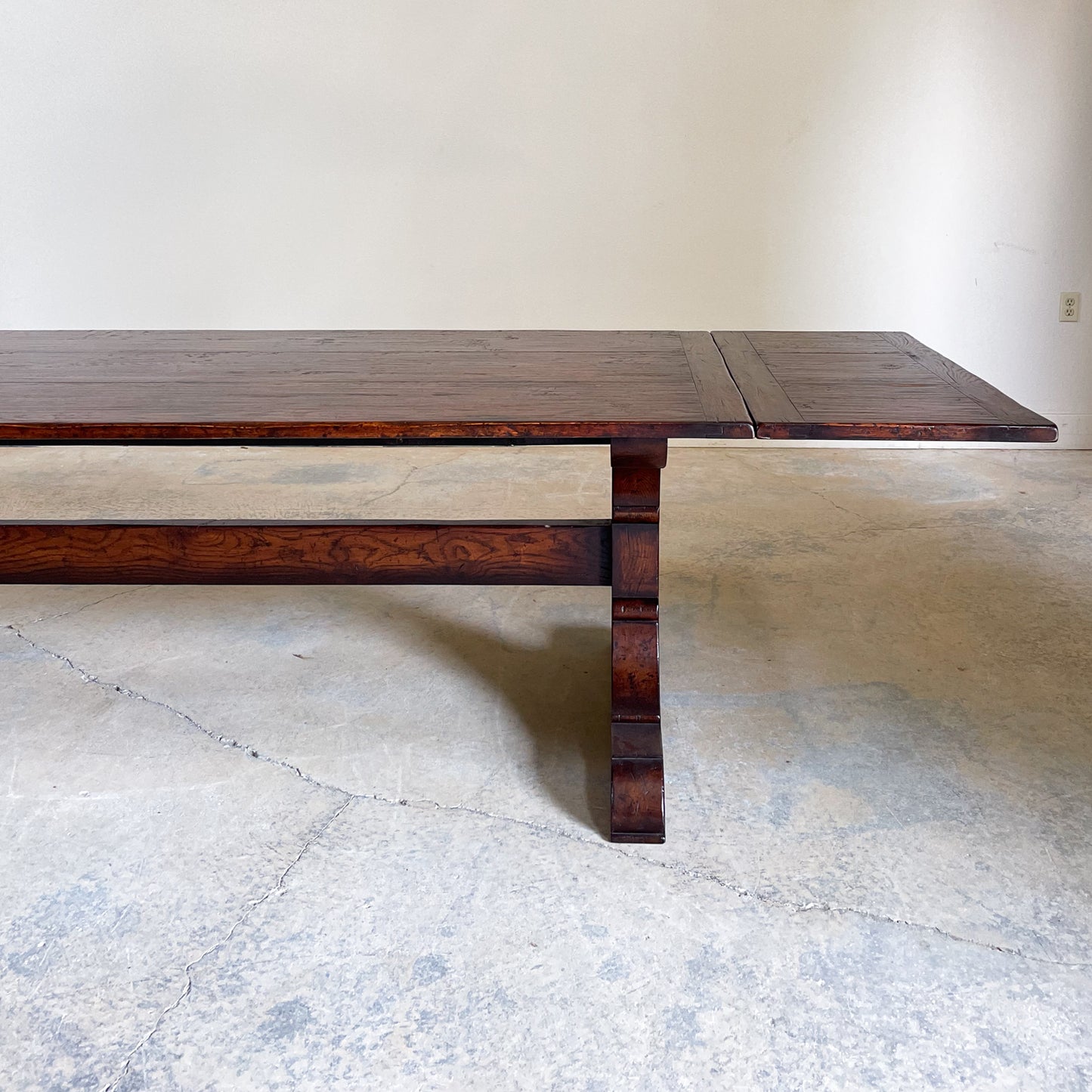 Handcrafted Oak Trestle Table