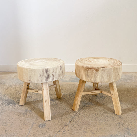 Asian Stump Side Table or Stool