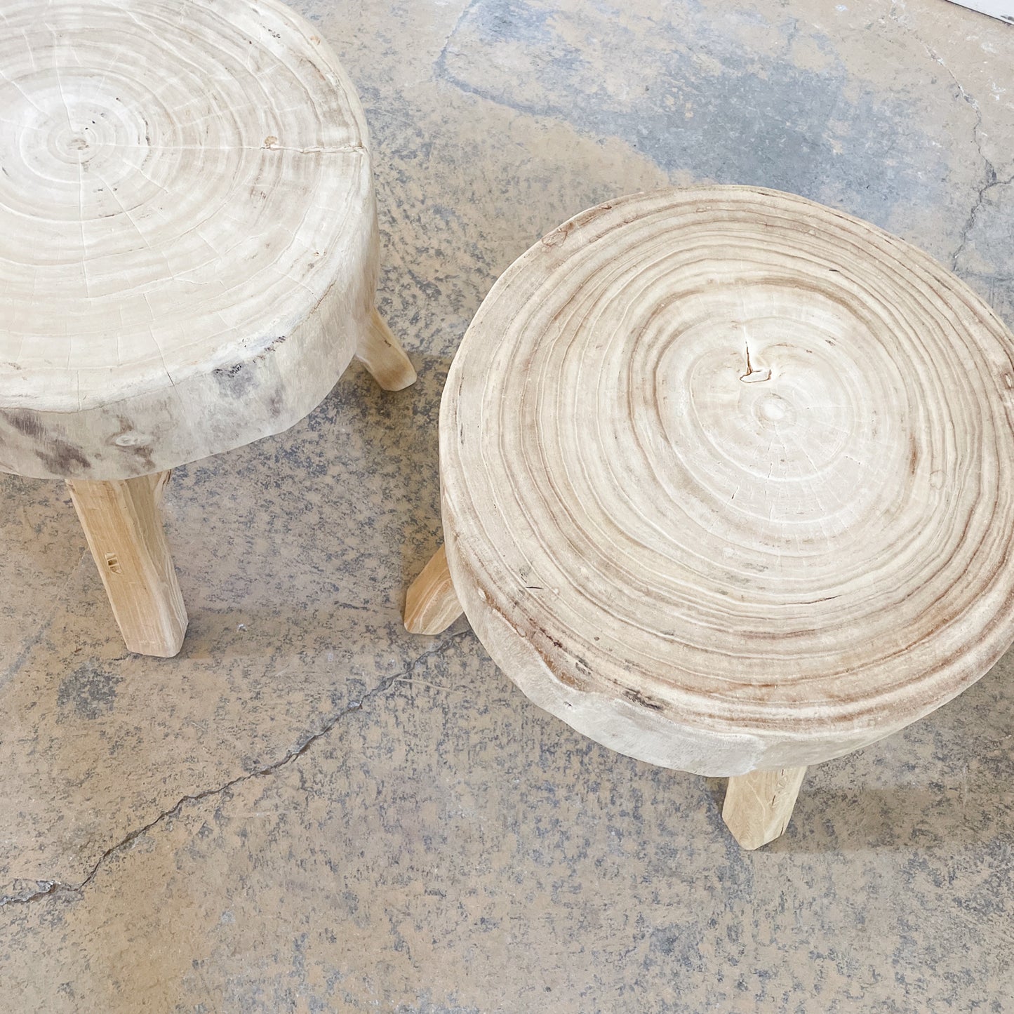 Asian Stump Side Table or Stool