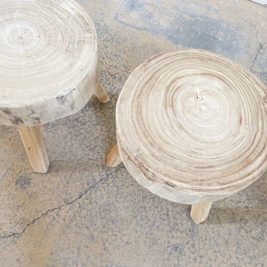 Asian Stump Side Table or Stool