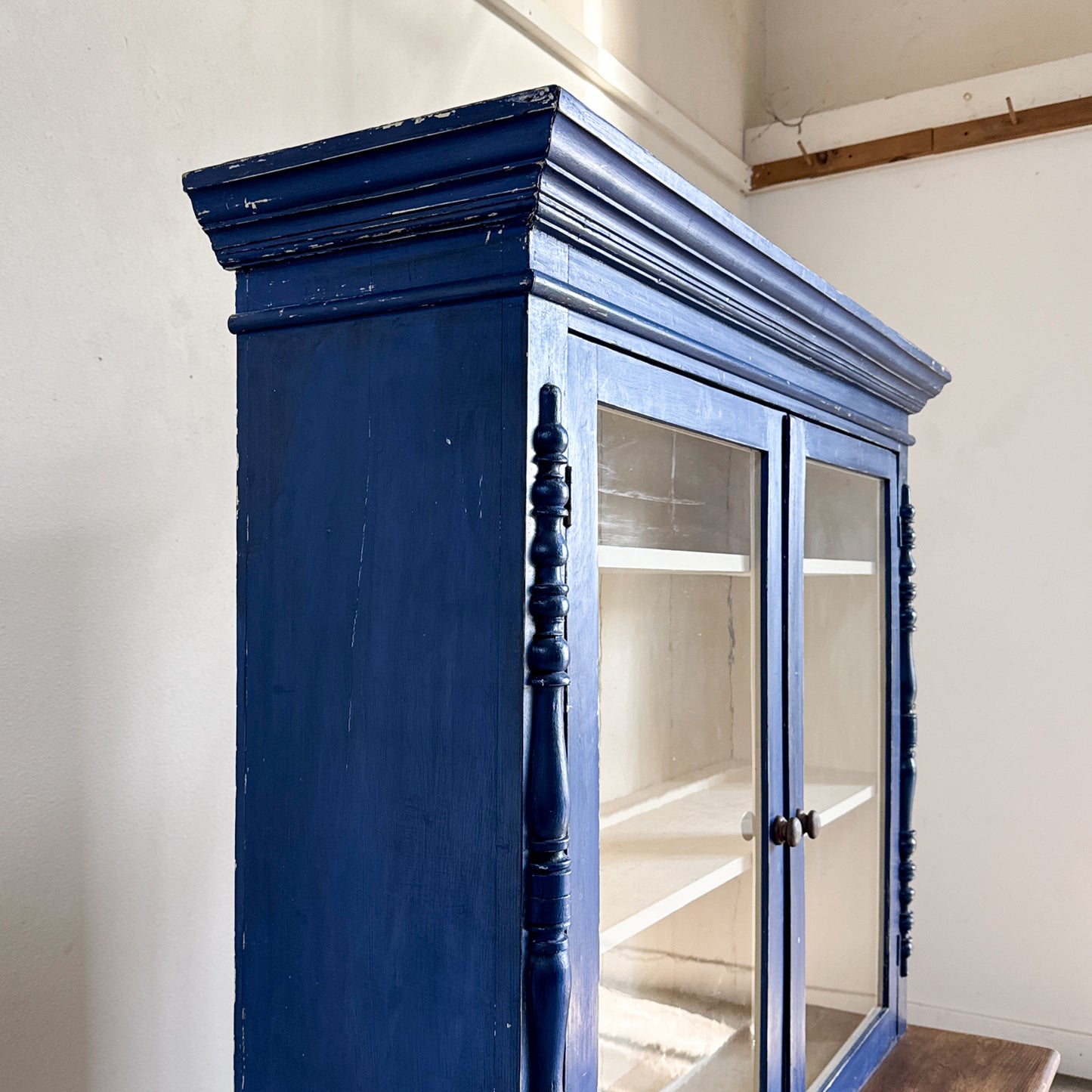 Antique 4 Door Painted Cupboard