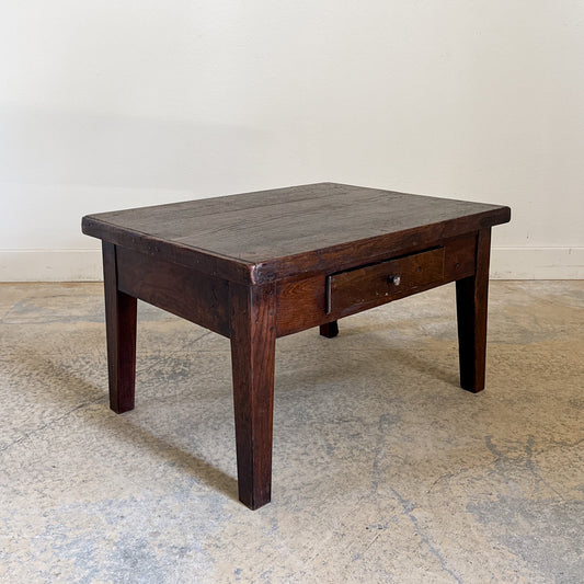 Antique French Oak Table Cut to Coffee Table