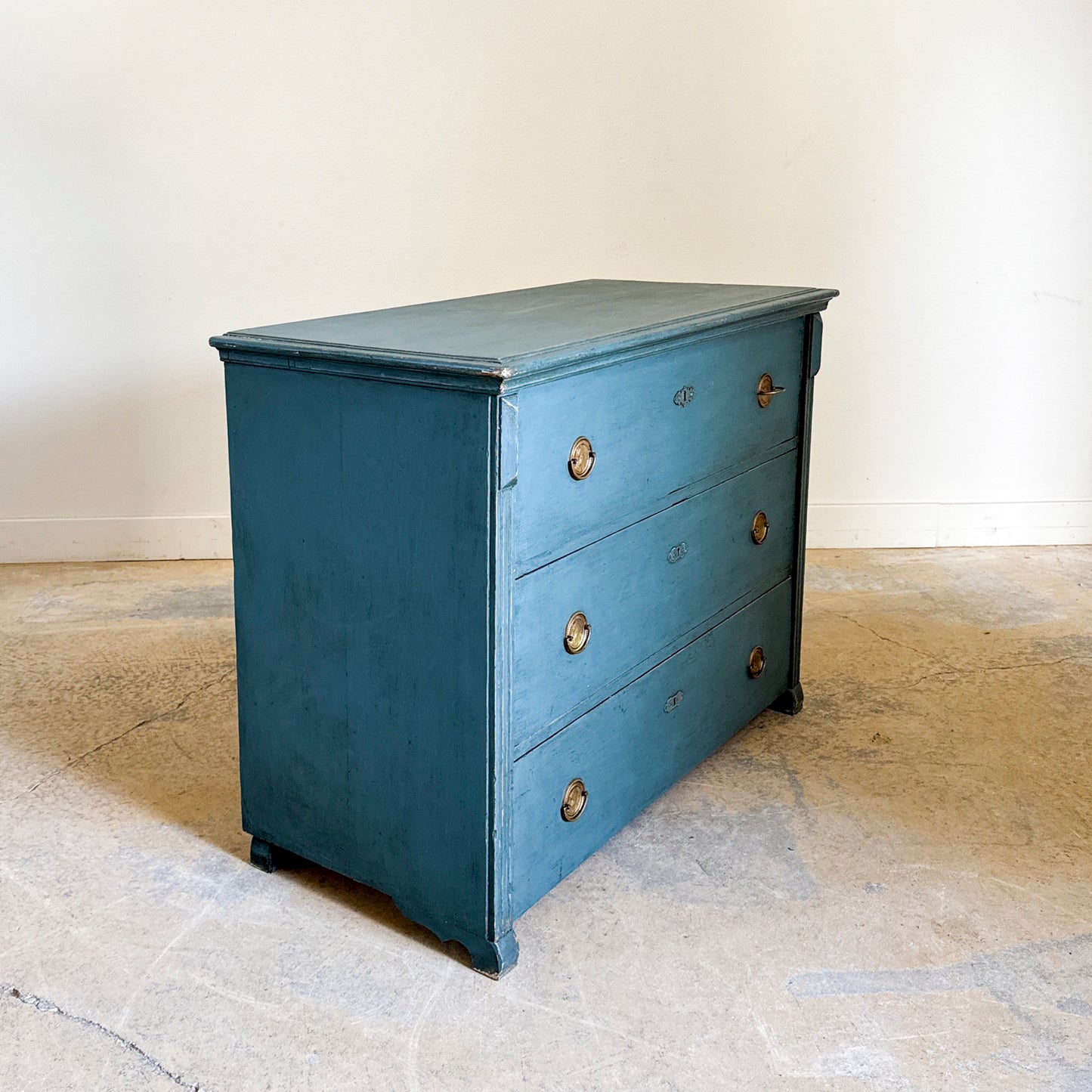 Antique 3 Drawer Painted Chest of Drawers