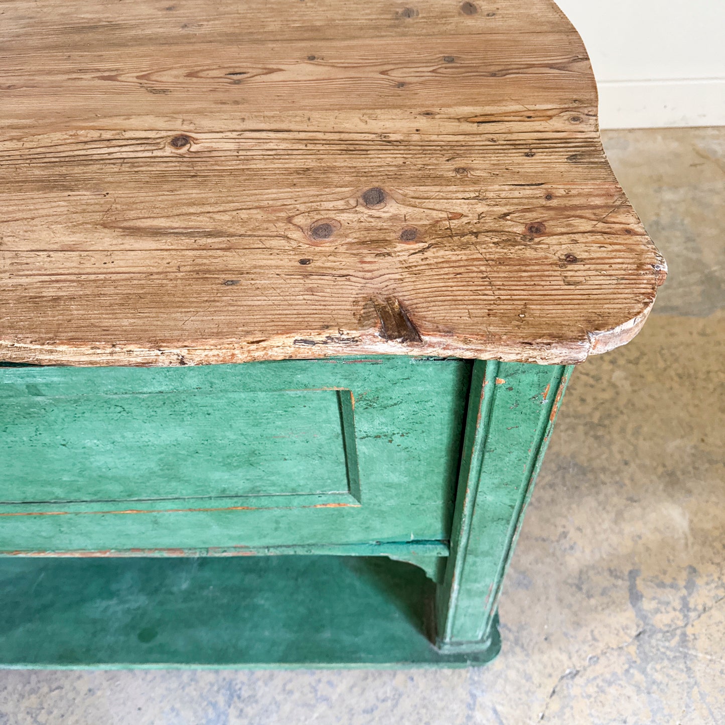 French Painted Kitchen Prep Table