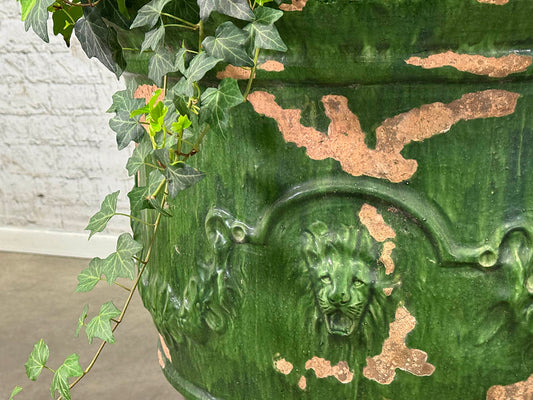Vintage Pair of Green Anduze Planters