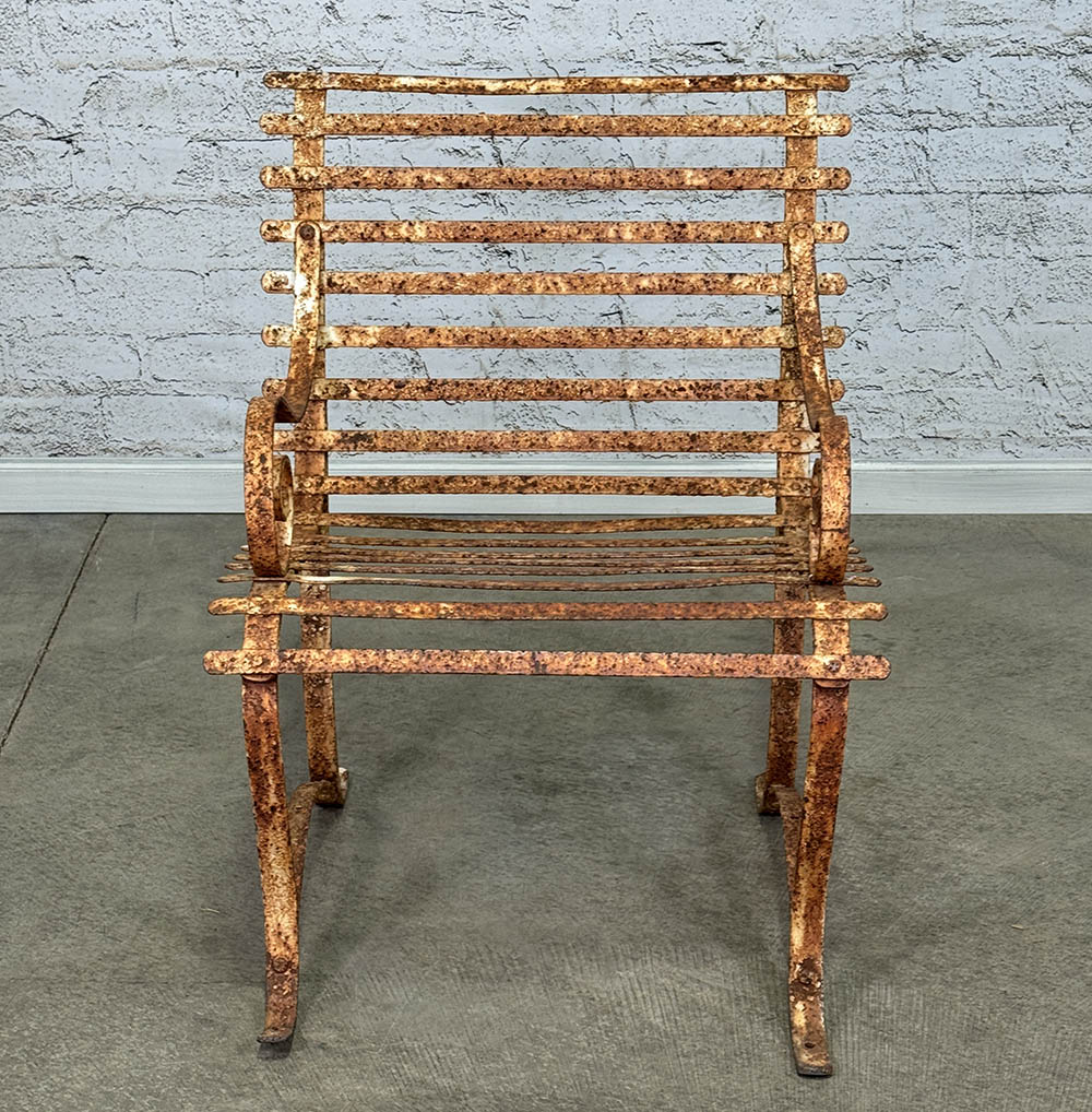 White Iron Chair