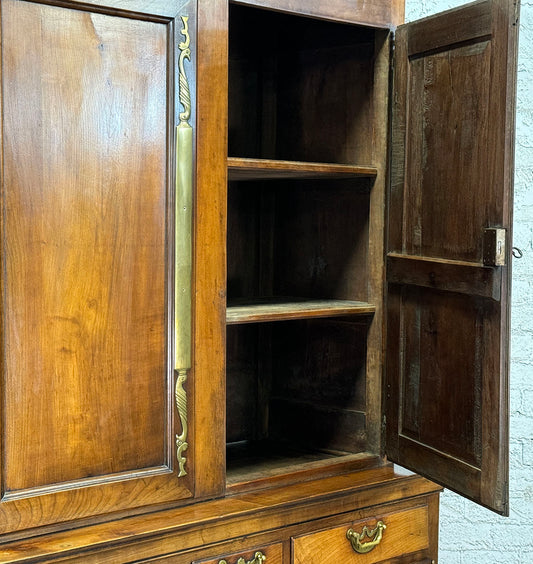 Elegant Antique Walnut Buffet Deux Corps c.1860