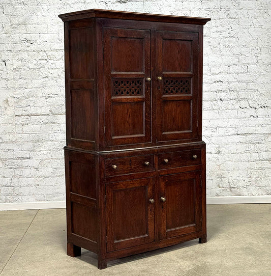Early19th Century Welsh Oak Bread & Cheese Cupboard